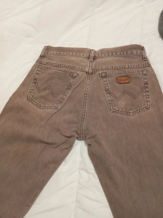 Jeans Wrangler Marroni Uomo