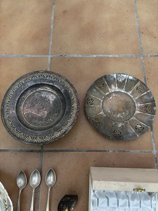 Set di posate in argento 800 Corona FA