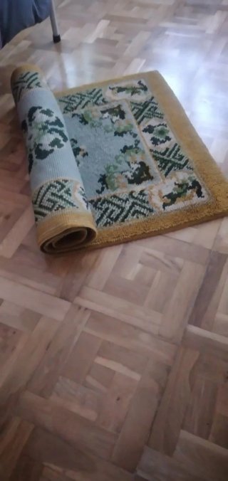 Alfombra de lana hecha a mano medidas 80×160