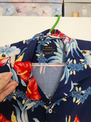 Camisa Zara Estampada Floral Talla S