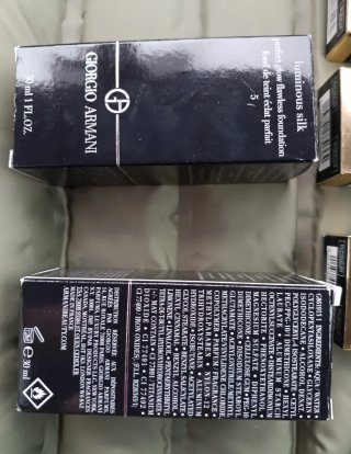 Base de maquillaje Chanel y GIORGIO ARMANI