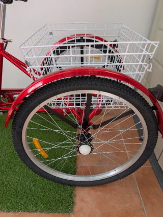 Triciclo plegable de 24 pulgadas para adultos