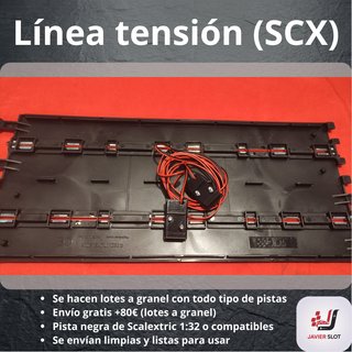 Línea de tensión Scalextric pista negra
