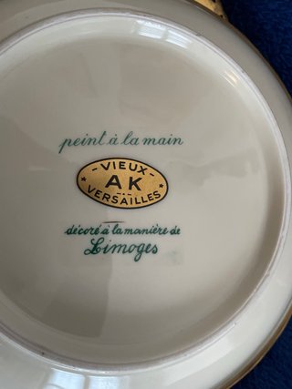 Piatto Limoges antico diametro 20 cm
