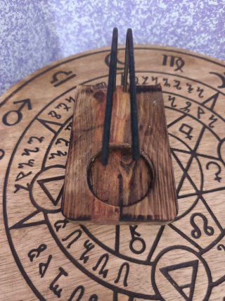 Quemador de Palo Santo Madera y Metal