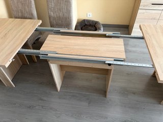 Mesa comedor extensible + 4 sillas