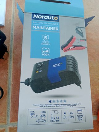 Cargador Mantenedor Baterías Norauto 1A