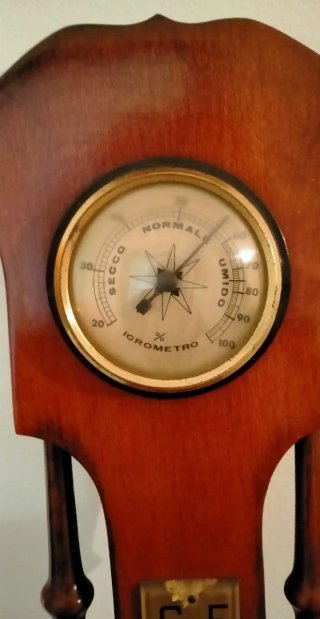 Stazione meteo vintage in legno