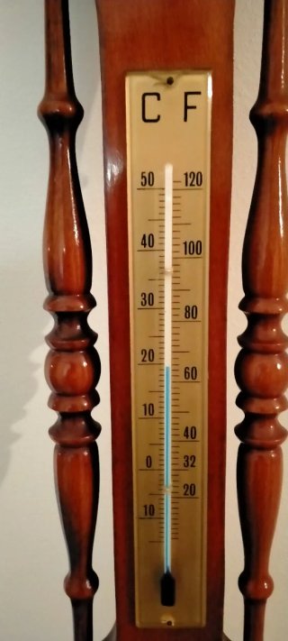 Stazione meteo vintage in legno