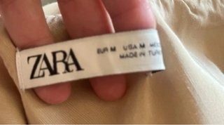 Top Zara Beige Hombros Descubiertos