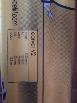 Esquís Volkl Carver V2 170cm