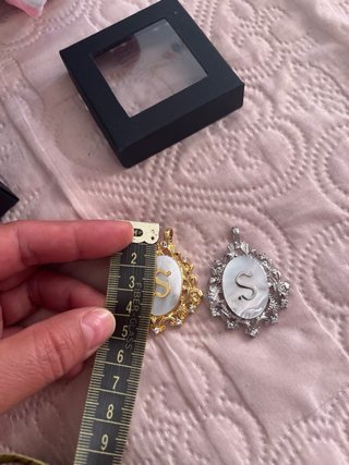 Colgante inicial S plata y oro