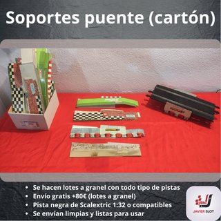 Soportes puente cartón Scalextric 1:32