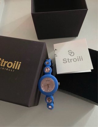 Orologio Stroili donna blu con strass