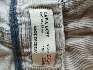Pantalones de pana beige