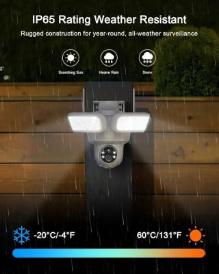 Cámara Vigilancia ANRAN Solar 2K Exterior