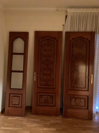 LOTE 11 PUERTAS madera maciza sapeli
