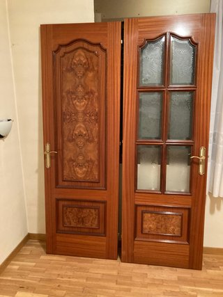 LOTE 11 PUERTAS madera maciza sapeli