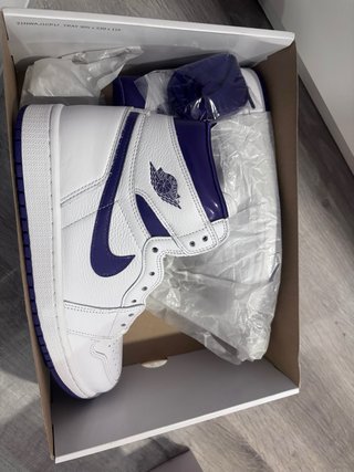 Jordan 1 High OG Morado y Blanco
