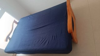 Sofá Cama Madera Pino Azul