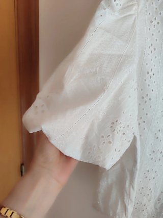 Blusa Zara Blanca Talla S/36/8