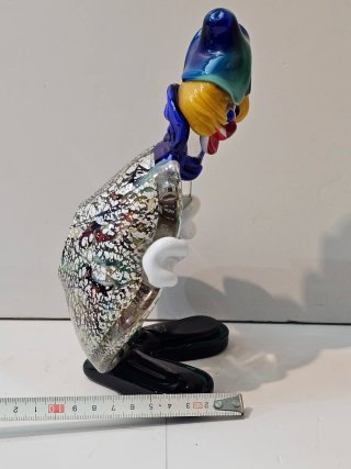 Escultura Payaso Cristal Murano Cenicero