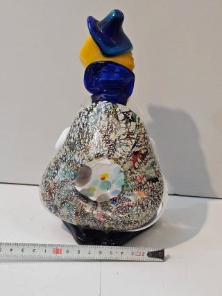 Escultura Payaso Cristal Murano Cenicero