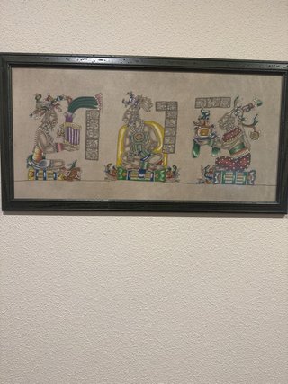 Cuadro Dibujo Azteca Piel Vuelta