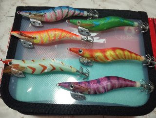 Señuelos de pesca calamar 6 uds