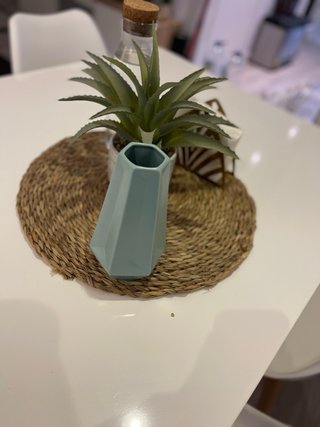 Mesa Comedor Blanca + 4 Sillas Madera