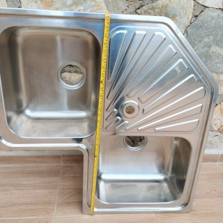 Lavatrice Teka 2 vasche con sgocciolatore ad angolo