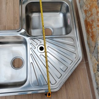 Lavatrice Teka 2 vasche con sgocciolatore ad angolo