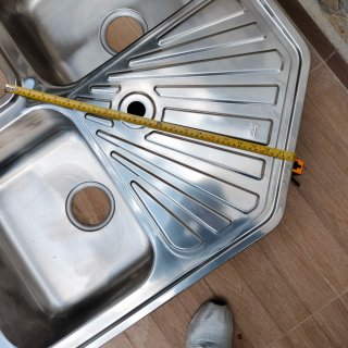 Lavatrice Teka 2 vasche con sgocciolatore ad angolo