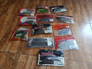 Lote vinilos pesca YUM, Molix, Xcite, Gary yamamot