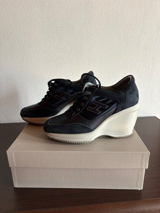 Scarpe Hogan con tacco zeppa