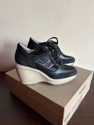 Scarpe Hogan con tacco zeppa