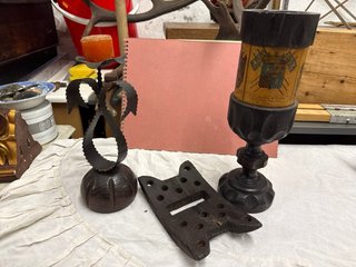 3 piezas de madera rústicas metal y madera