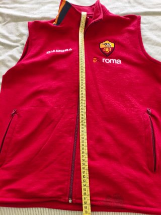 Chaleco Diadora AS Roma Rojo