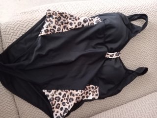 Lote 3 costumi da bagno donna taglia XL il nero senza strascico