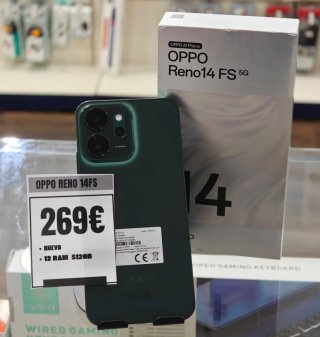 OPPO Reno14 FS 512GB Verde Nuevo