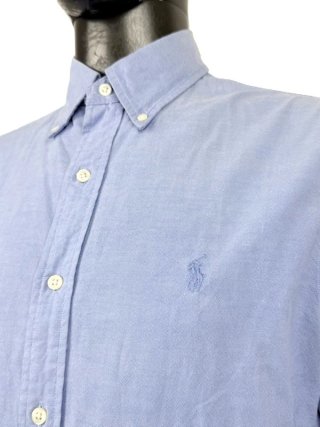 Camicia Ralph Lauren Uomo Azzurra Oxford Slim M