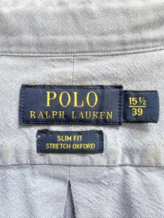 Camicia Ralph Lauren Uomo Azzurra Oxford Slim M