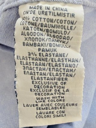 Camicia Ralph Lauren Uomo Azzurra Oxford Slim M