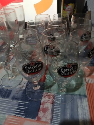 Pack 6 Vasos Cerveza Estrella Galicia