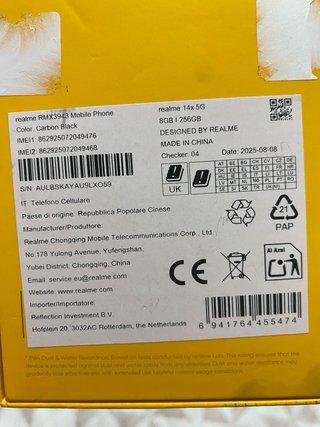 Móvil Realme 14X 5G Nuevo
