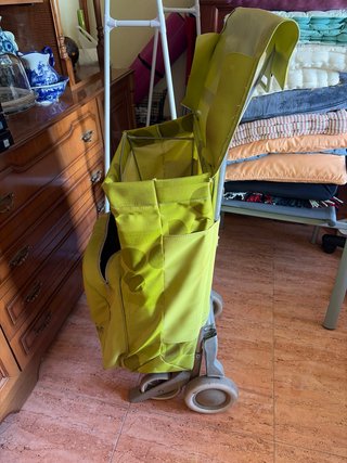 Carrito Compra Grande Tela y Plástico