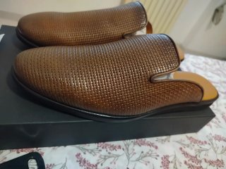 Paul Fredrick Scarpe in Vera Pelle Marrone
