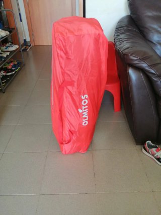 Cuna de viaje OLMITOS roja