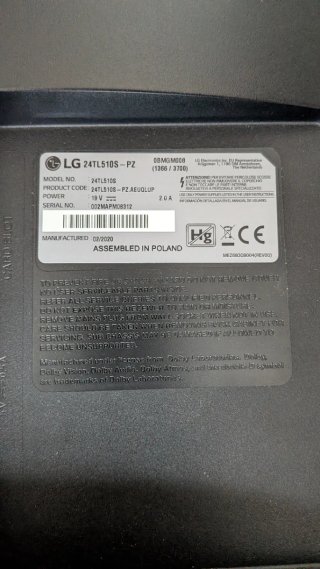 LG Monitor Negro