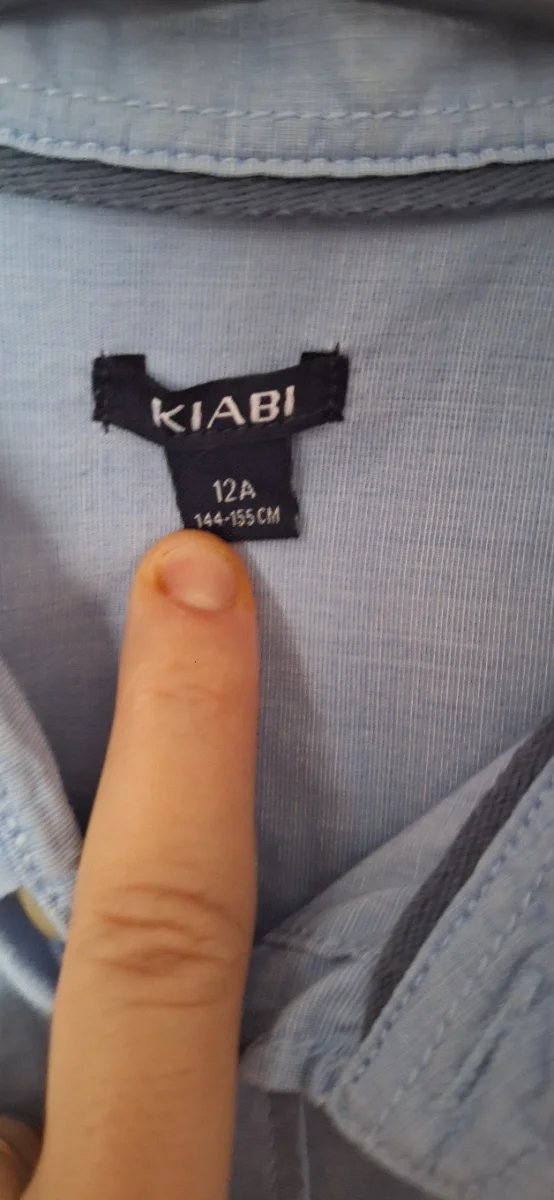 Camisas a cuadros talla 12 y azul